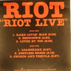 Пластинка Riot Riot Live